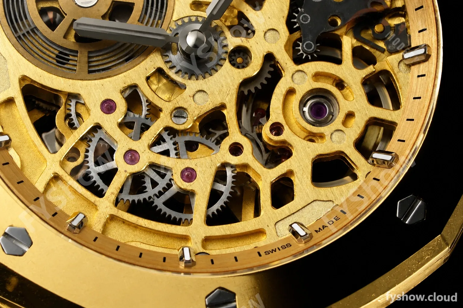 Audemars Piguet - Royal Oak Openworked 39mm 16204BA YG/YG Skeleton Dial ZF A7124 - Image 7
