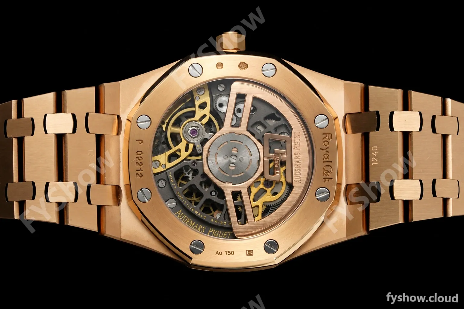 Audemars Piguet - Royal Oak Openworked 39mm 16204OR RG/RG Skeleton Dial ZF A7124 - Image 11