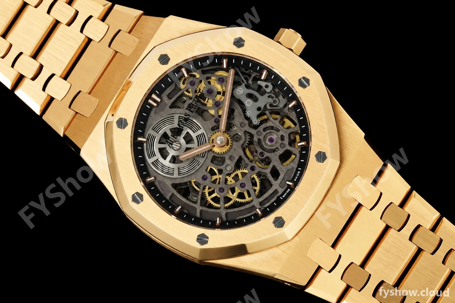 Audemars Piguet - Royal Oak Openworked 39mm 16204OR RG/RG Skeleton Dial ZF A7124 - Image 5