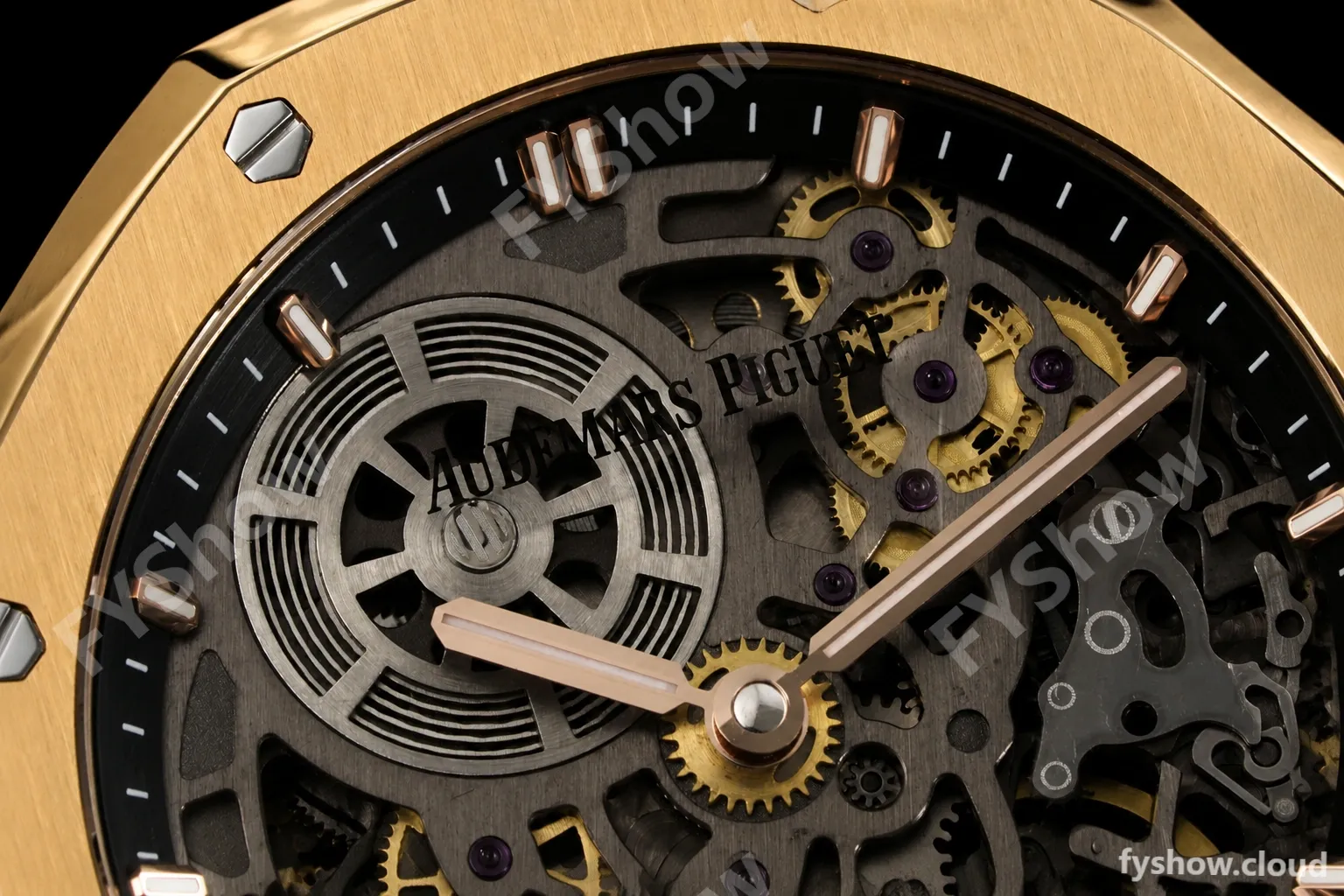 Audemars Piguet - Royal Oak Openworked 39mm 16204OR RG/RG Skeleton Dial ZF A7124 - Image 6