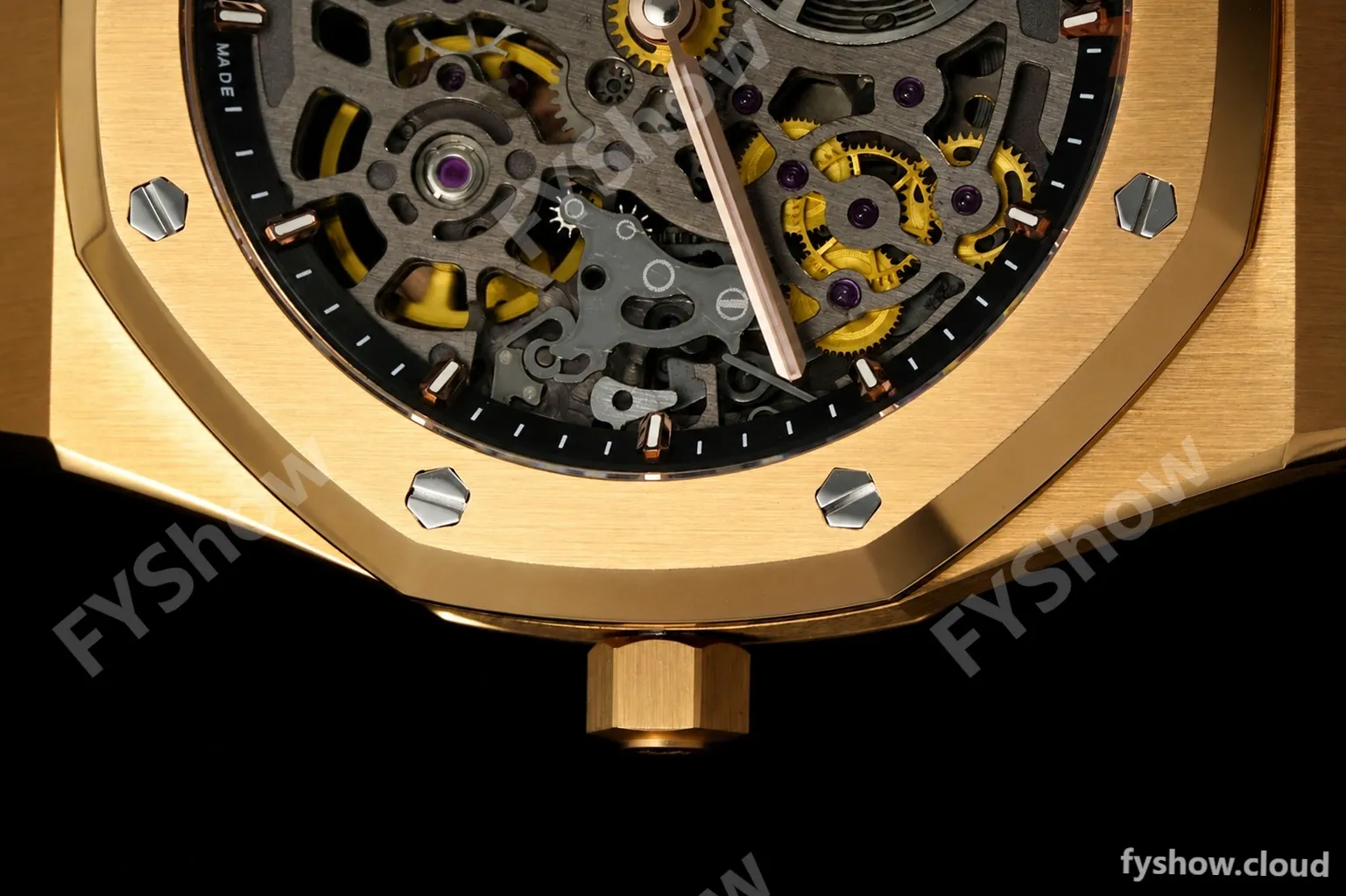 Audemars Piguet - Royal Oak Openworked 39mm 16204OR RG/RG Skeleton Dial ZF A7124 - Image 8