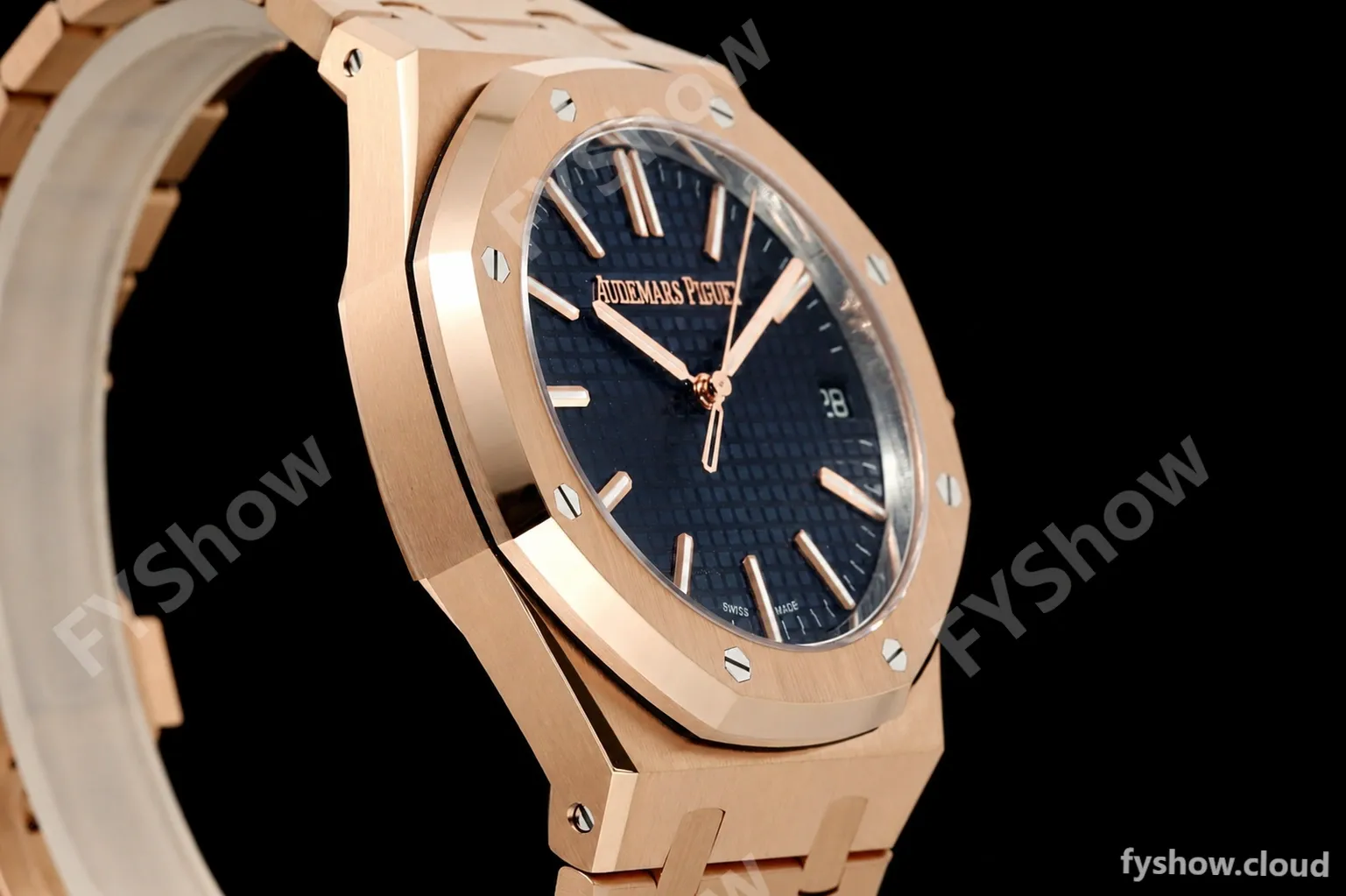 Audemars Piguet - Royal Oak 41mm 15510OR Gain Weight RG/RG Blue Dial DDF DD4302 Mod - Image 2