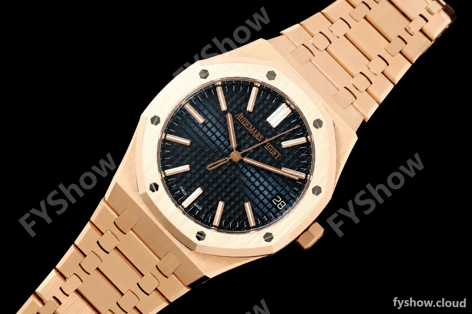 Audemars Piguet - Royal Oak 41mm 15510OR Gain Weight RG/RG Blue Dial DDF DD4302 Mod - Image 26