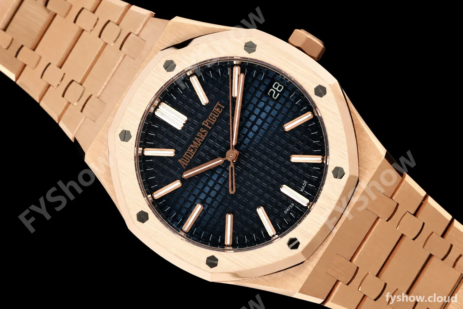 Audemars Piguet - Royal Oak 41mm 15510OR Gain Weight RG/RG Blue Dial DDF DD4302 Mod - Image 27