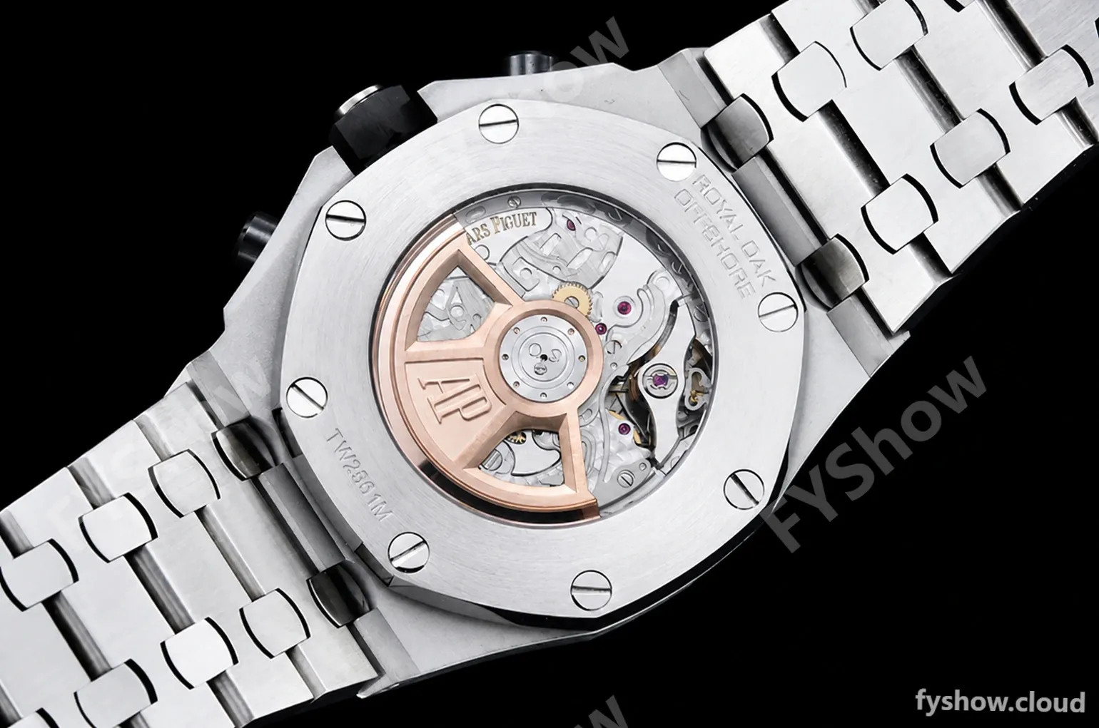Audemars Piguet - AP ROO Chronograph SS/SS Black/Num APF A3126 Mod - Image 18