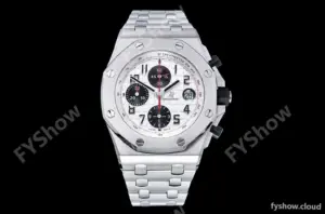 Audemars Piguet - AP ROO Chronograph SS/SS Wht/Num APF 7750 Mod