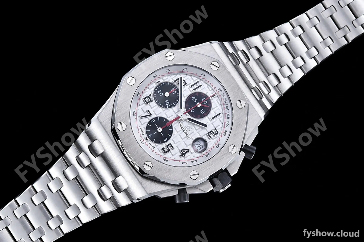 Audemars Piguet - AP ROO Chronograph SS/SS Wht/Num APF 7750 Mod - Image 3