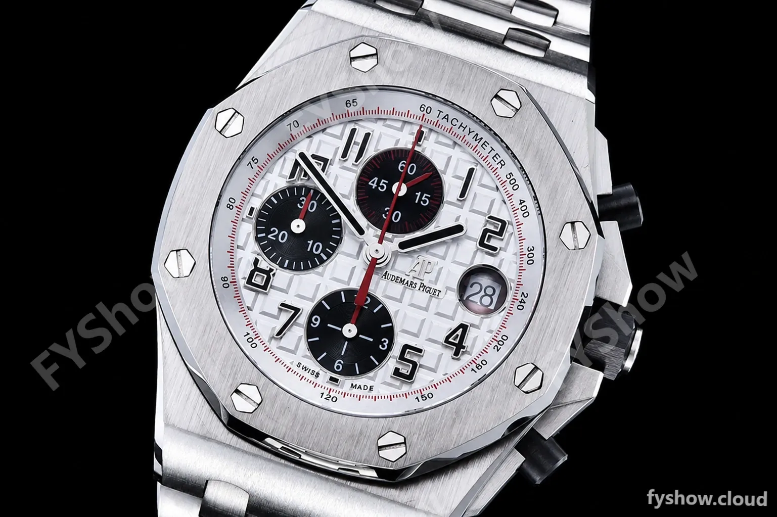 Audemars Piguet - AP ROO Chronograph SS/SS Wht/Num APF 7750 Mod - Image 4