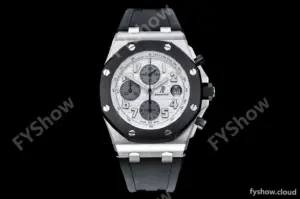 Audemars Piguet - AP ROO Chronograph CER SS/RU Wht/Num APF 7750 Mod