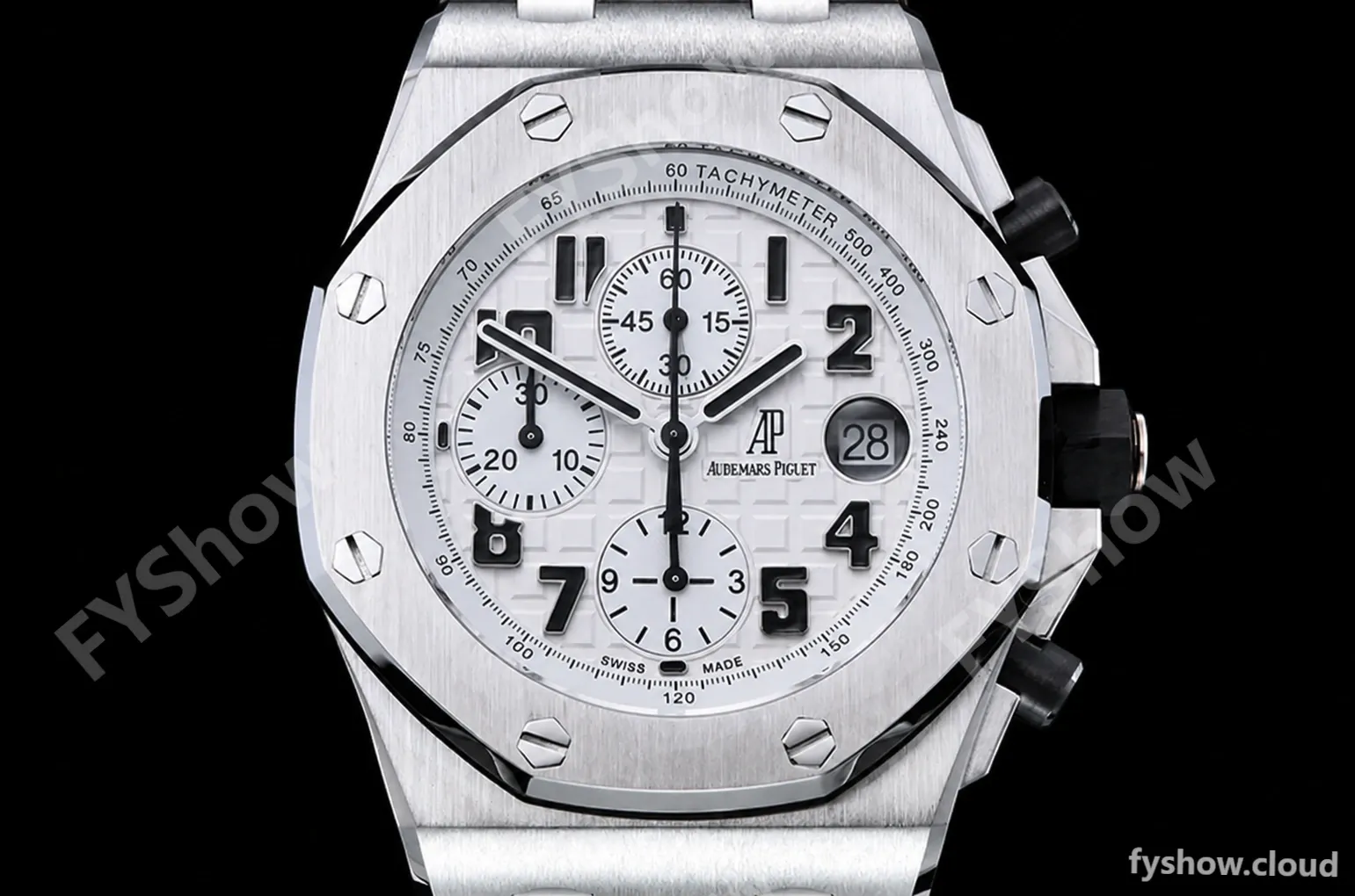 Audemars Piguet - AP ROO Chronograph SS/LE Wht/Num APF 7750 Mod - Image 2