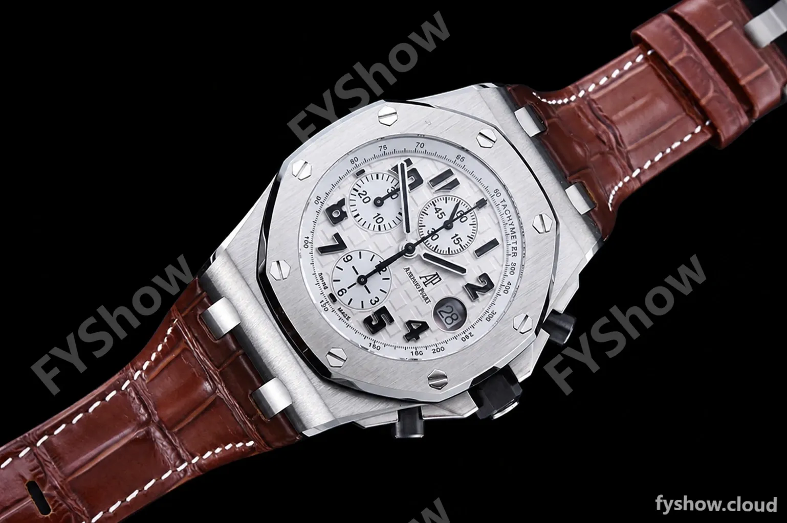 Audemars Piguet - AP ROO Chronograph SS/LE Wht/Num APF 7750 Mod - Image 3
