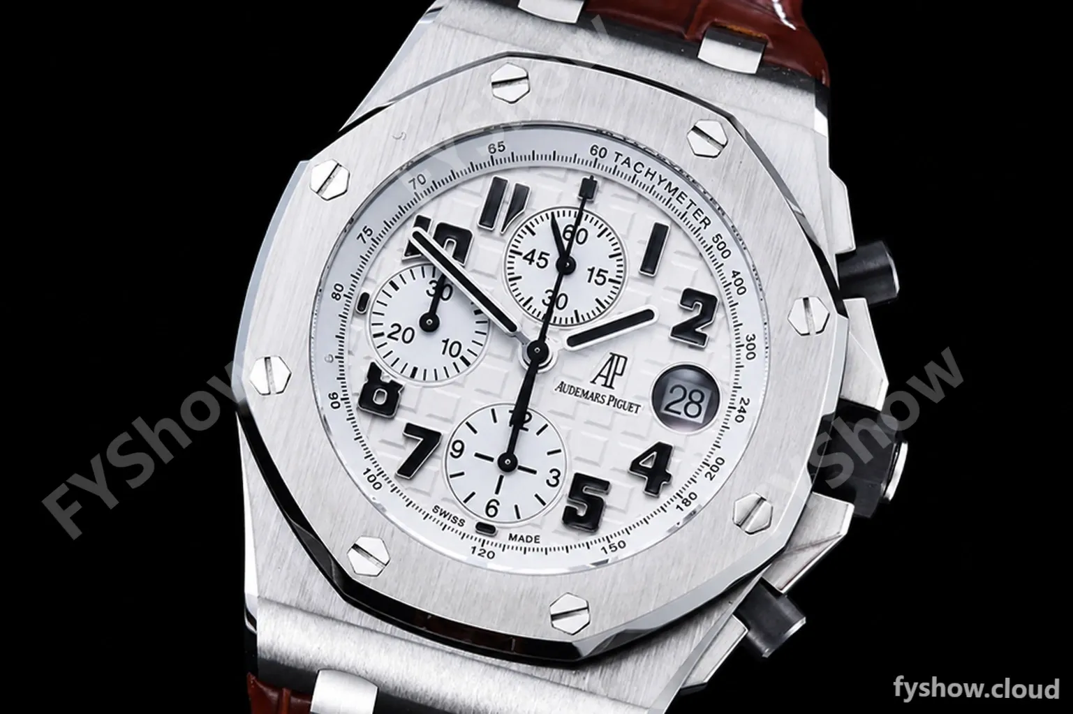 Audemars Piguet - AP ROO Chronograph SS/LE Wht/Num APF 7750 Mod - Image 4