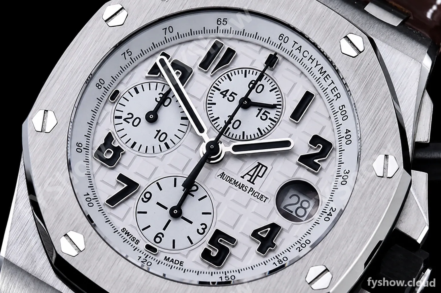 Audemars Piguet - AP ROO Chronograph SS/LE Wht/Num APF 7750 Mod - Image 5