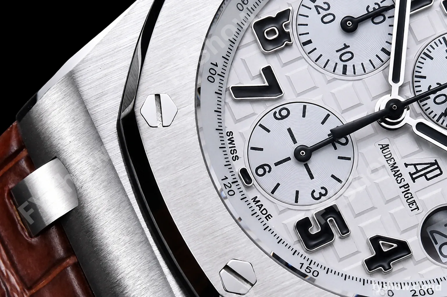 Audemars Piguet - AP ROO Chronograph SS/LE Wht/Num APF 7750 Mod - Image 7