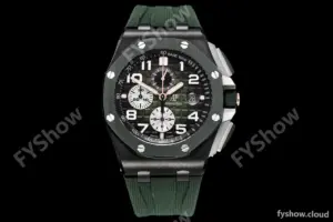 Audemars Piguet - AP ROO Chronograph Grn CER/RU G-Grn/Num APF A3126 Mod