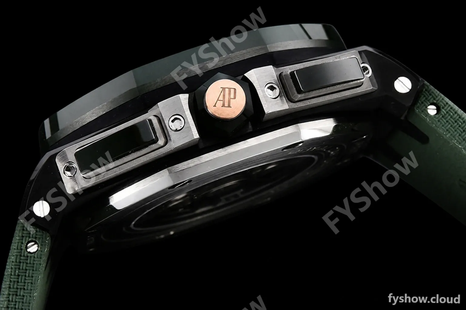 Audemars Piguet - AP ROO Chronograph Grn CER/RU G-Grn/Num APF A3126 Mod - Image 12