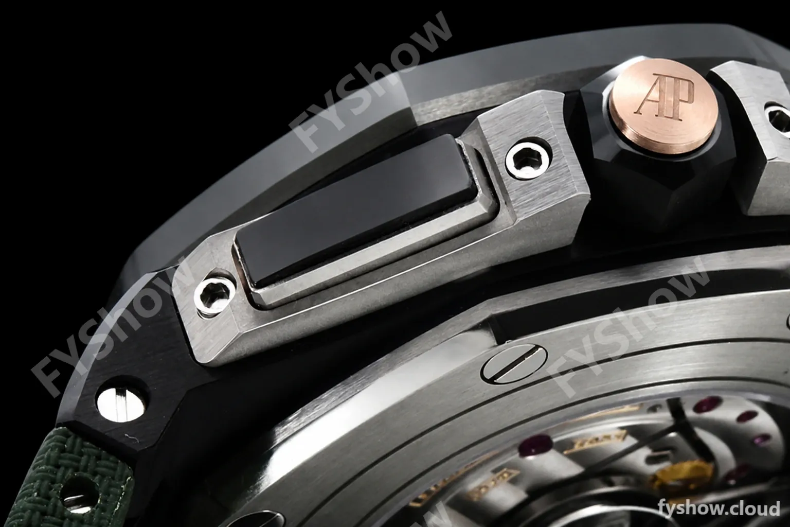 Audemars Piguet - AP ROO Chronograph Grn CER/RU G-Grn/Num APF A3126 Mod - Image 15