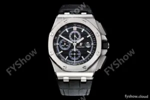 Audemars Piguet - AP ROO Chronograph SS/LE Black/Stk APF A3126 Mod