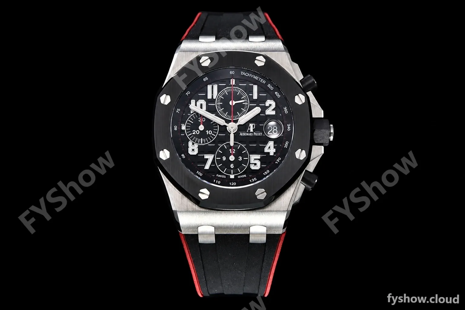 Audemars Piguet - AP ROO Chronograph SS/RU Black/Num APF A3126 Mod