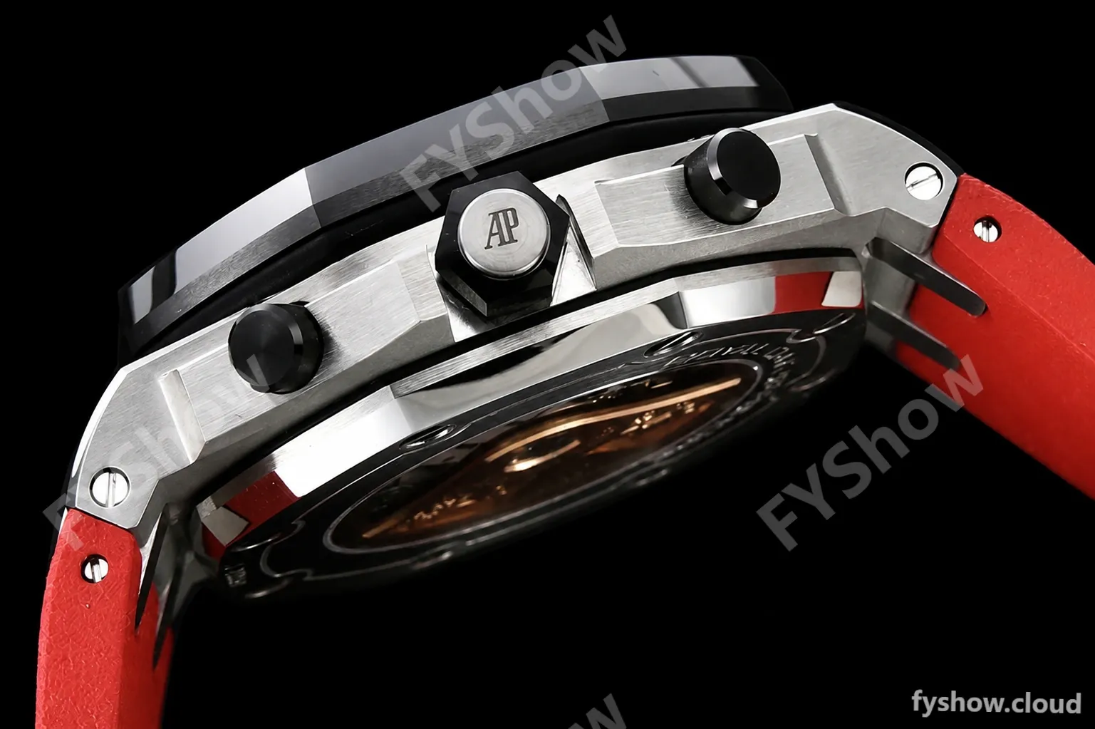 Audemars Piguet - AP ROO Chronograph SS/RU Black/Num APF A3126 Mod - Image 10