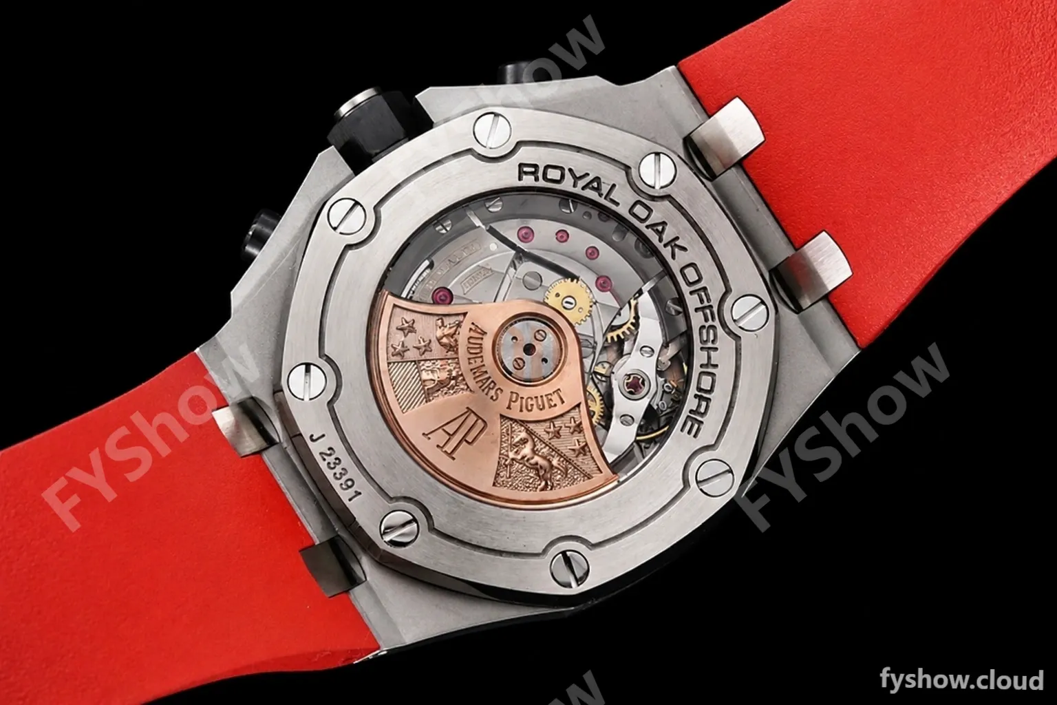Audemars Piguet - AP ROO Chronograph SS/RU Black/Num APF A3126 Mod - Image 14