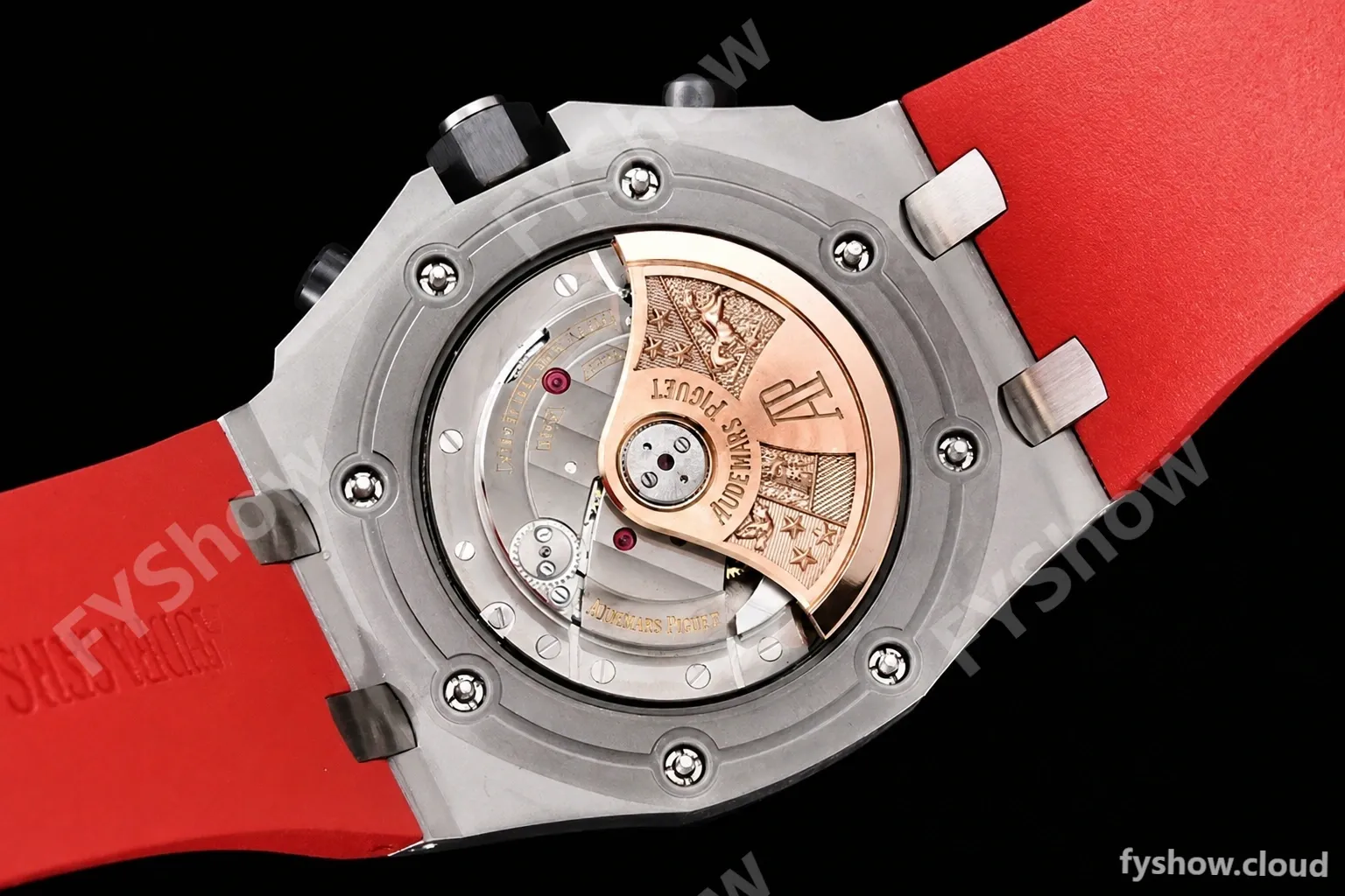 Audemars Piguet - AP ROO Chronograph SS/RU Black/Num APF A3126 Mod - Image 18