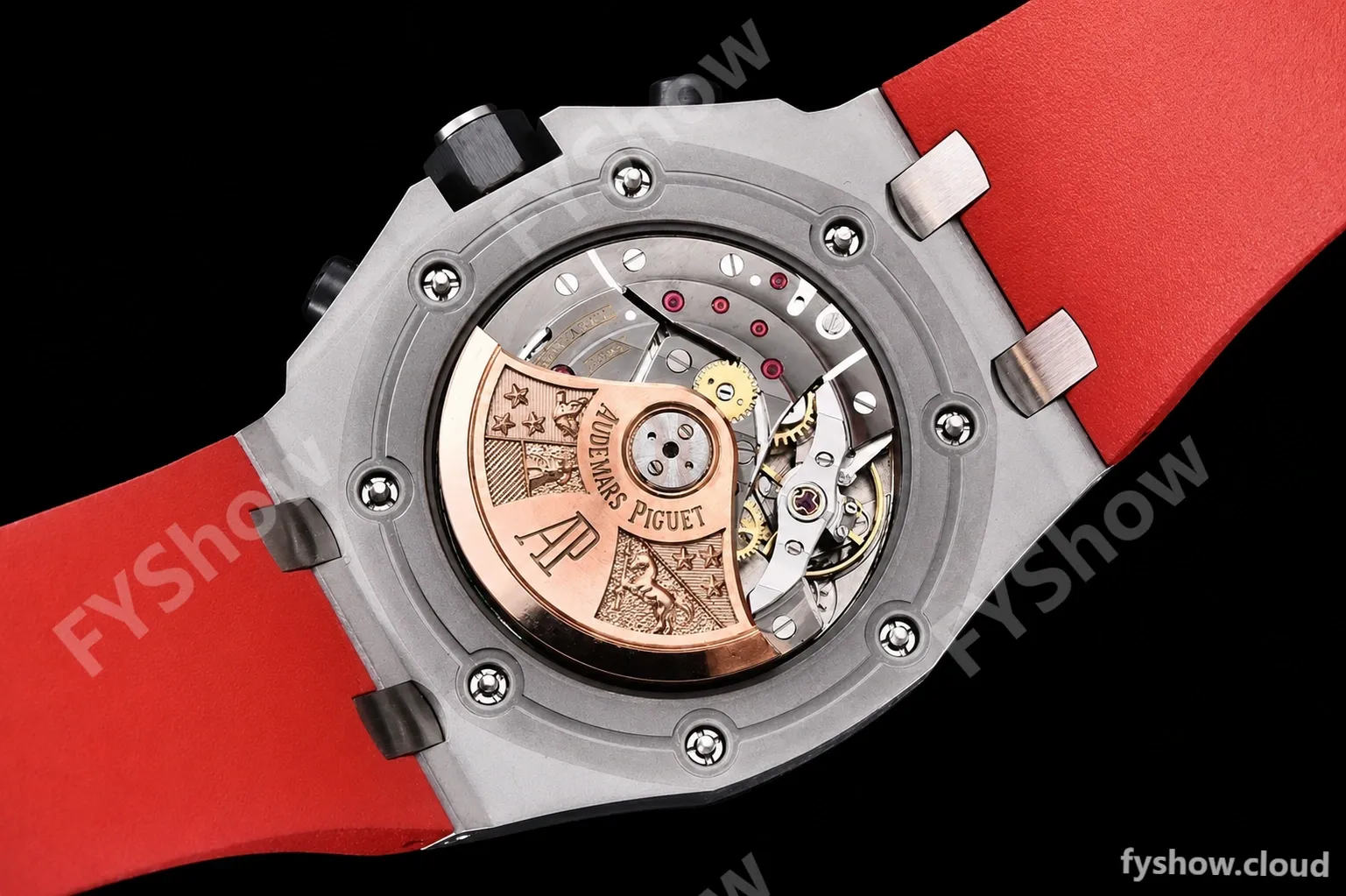 Audemars Piguet - AP ROO Chronograph SS/RU Black/Num APF A3126 Mod - Image 19