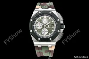 Audemars Piguet - AP ROO Chronograph SS/RU Green APF A3126 Mod