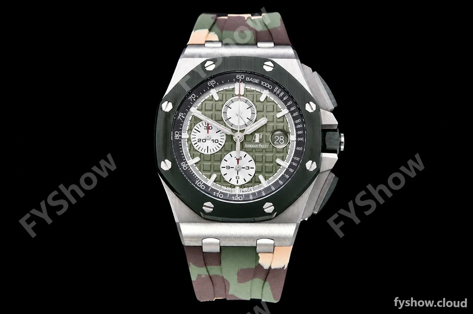 Audemars Piguet - AP ROO Chronograph SS/RU Green APF A3126 Mod