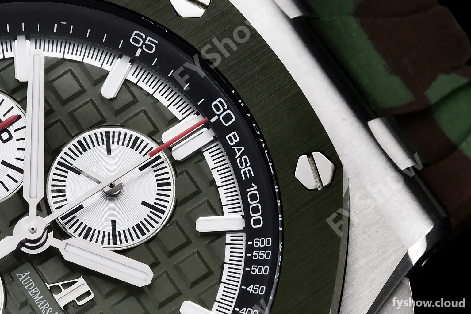 Audemars Piguet - AP ROO Chronograph SS/RU Green APF A3126 Mod - Image 6