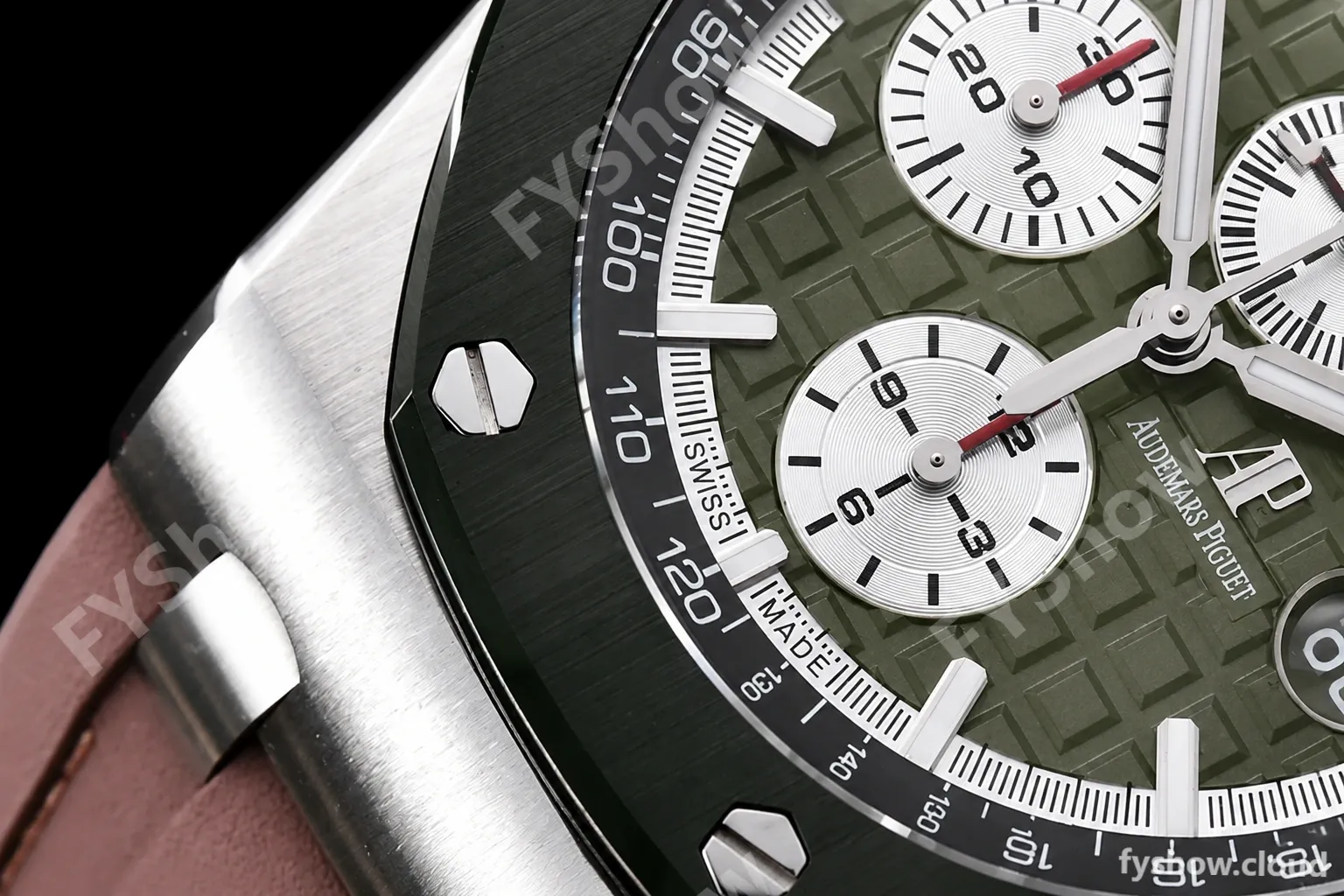 Audemars Piguet - AP ROO Chronograph SS/RU Green APF A3126 Mod - Image 7