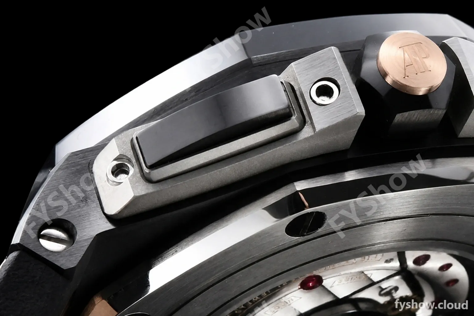 Audemars Piguet - AP ROO Chronograph CER/RU Black/Stk/RG APF A3126 Mod - Image 13
