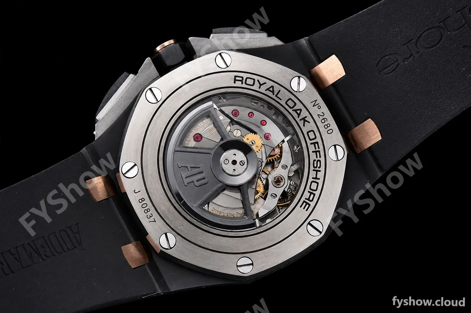 Audemars Piguet - AP ROO Chronograph CER/RU Black/Stk/RG APF A3126 Mod - Image 14