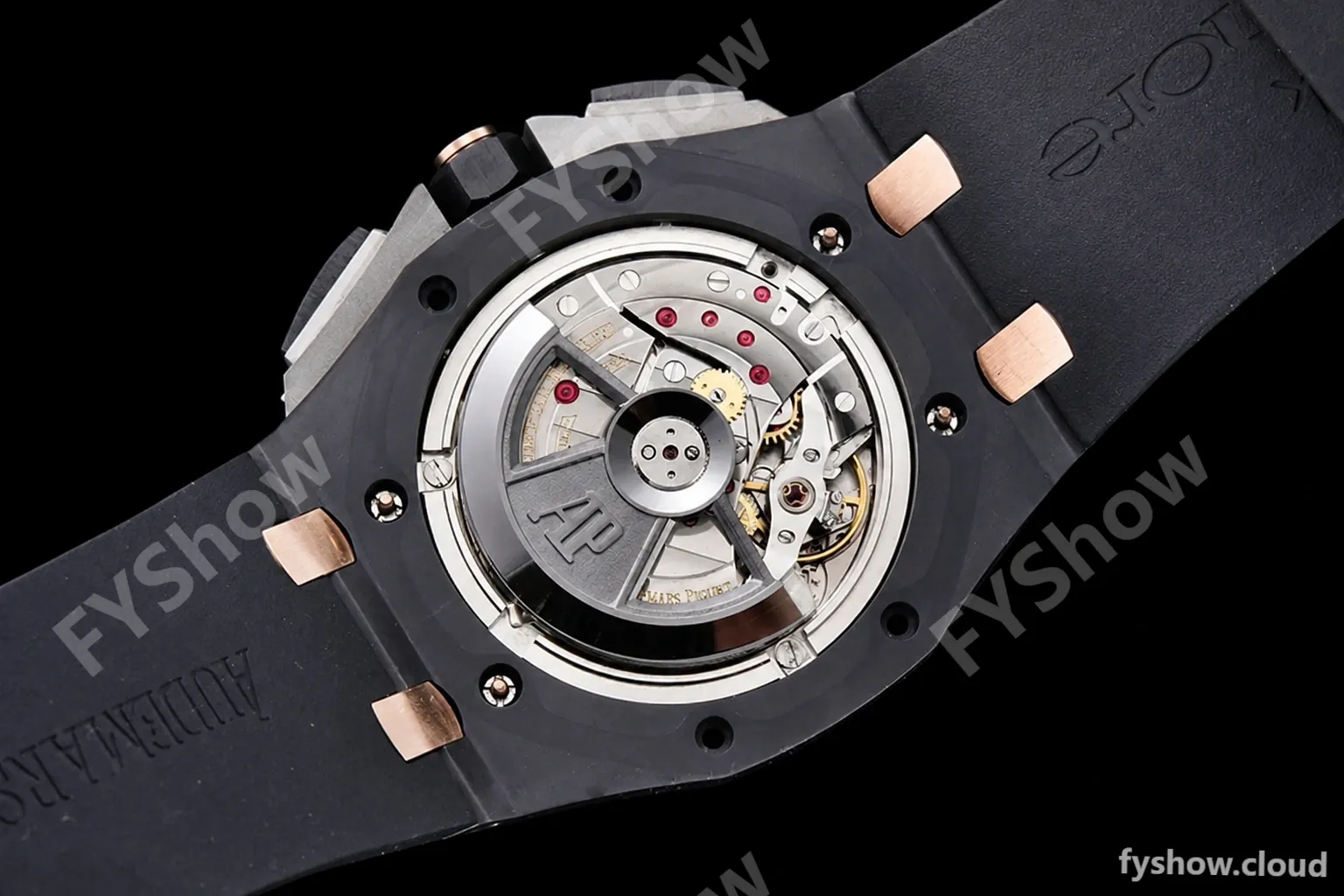 Audemars Piguet - AP ROO Chronograph CER/RU Black/Stk/RG APF A3126 Mod - Image 20