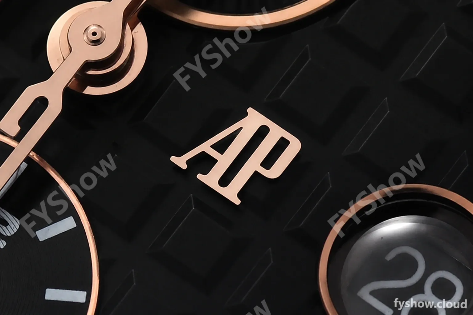 Audemars Piguet - AP ROO Chronograph CER/RU Black/Stk/RG APF A3126 Mod - Image 8