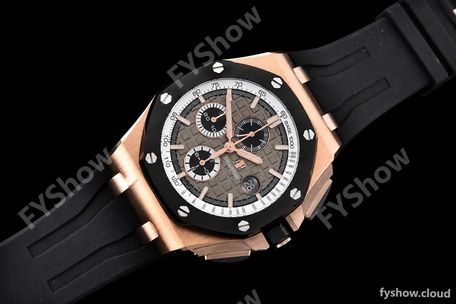 Audemars Piguet - AP ROO Chronograph CER RG/RU Grey/Stk APF A3126 Mod - Image 3
