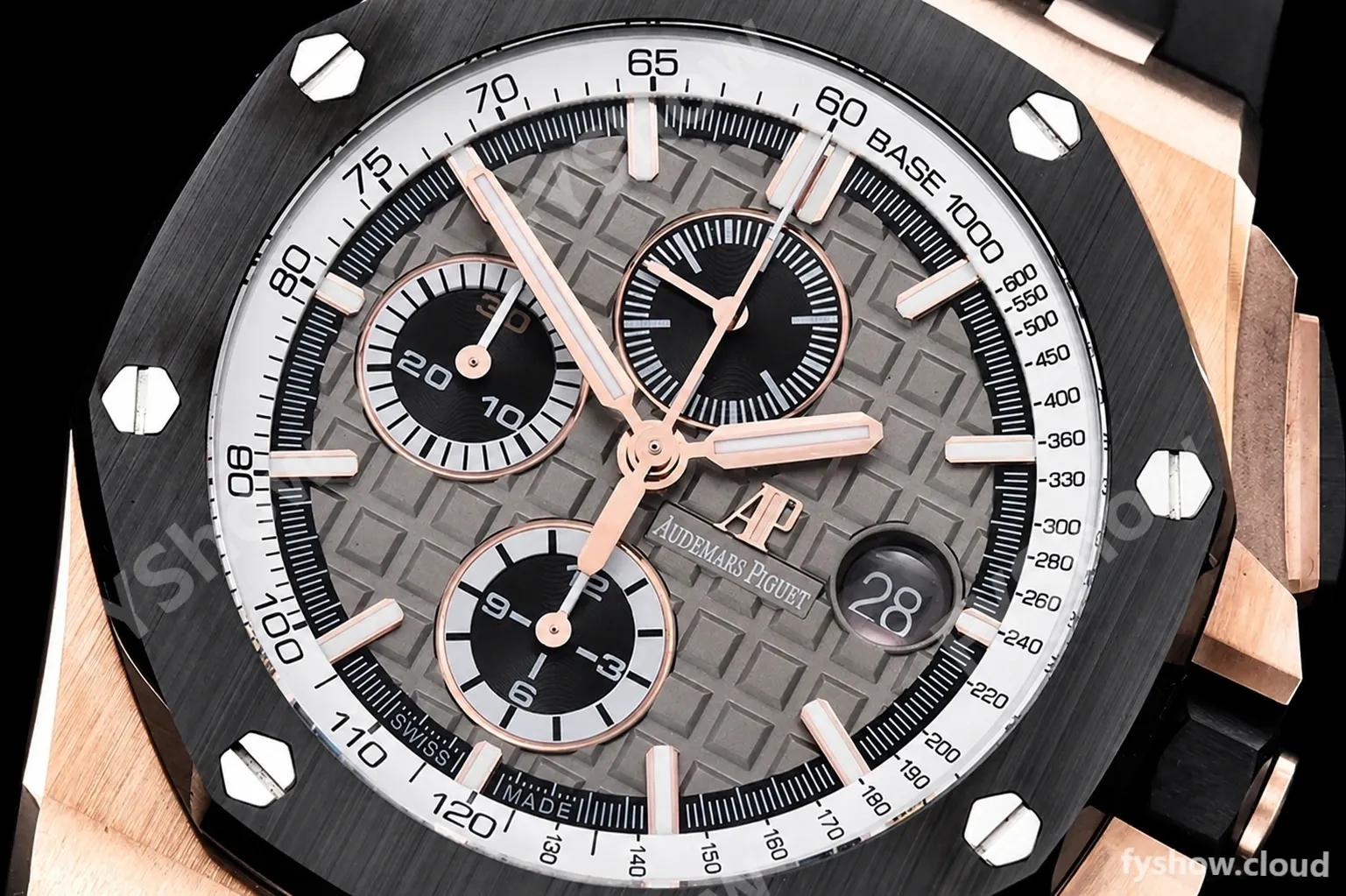 Audemars Piguet - AP ROO Chronograph CER RG/RU Grey/Stk APF A3126 Mod - Image 5