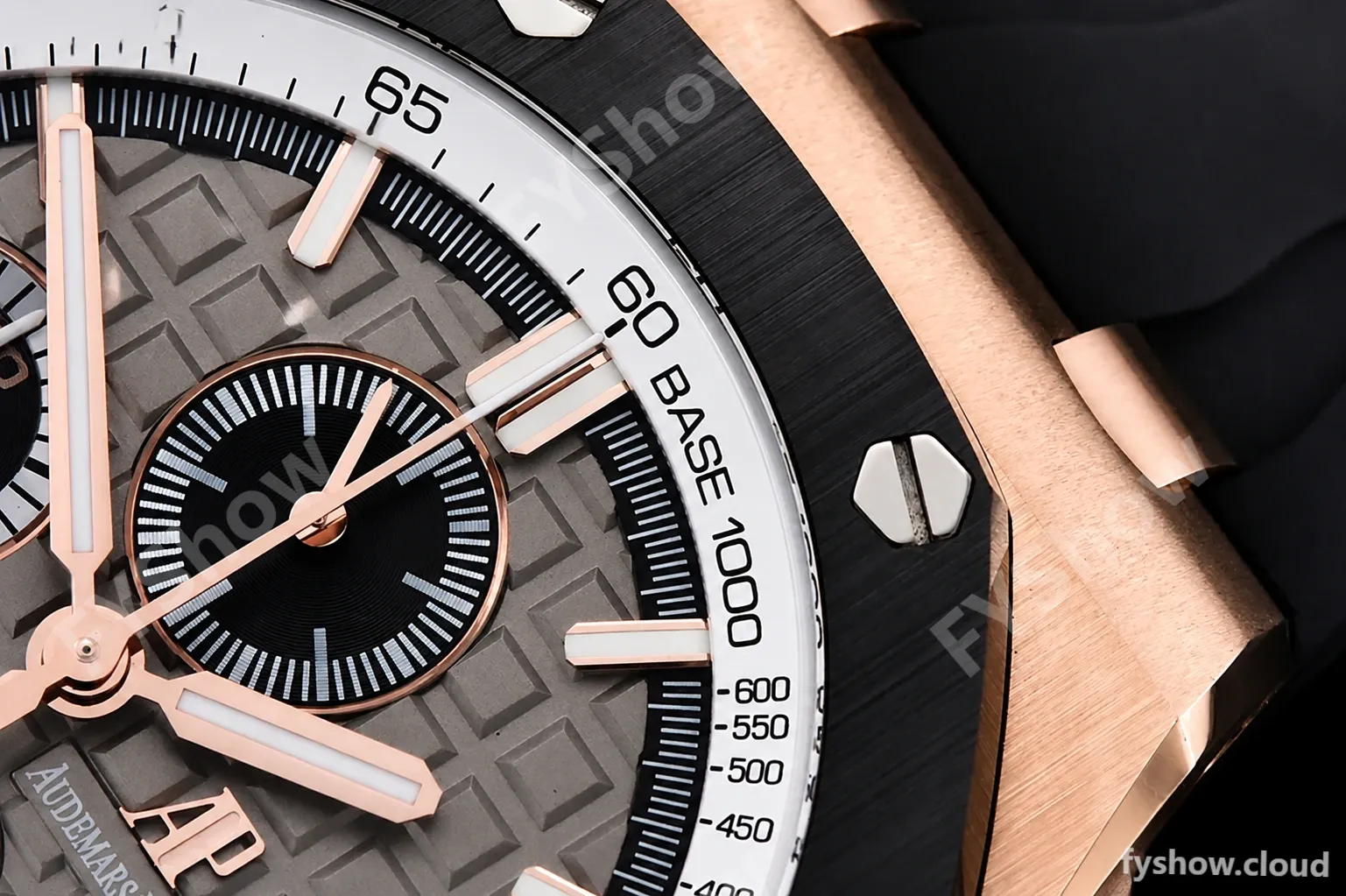 Audemars Piguet - AP ROO Chronograph CER RG/RU Grey/Stk APF A3126 Mod - Image 6
