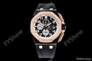Audemars Piguet - AP ROO Chronograph RG CER/RU G-Blue/Num APF A3126 Mod