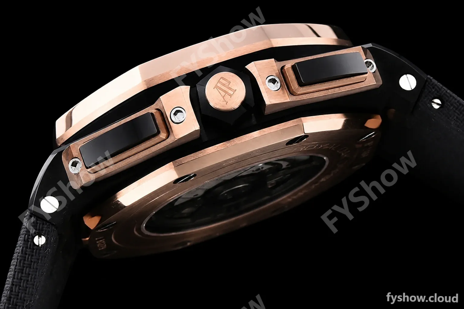 Audemars Piguet - AP ROO Chronograph RG CER/RU G-Blue/Num APF A3126 Mod - Image 10