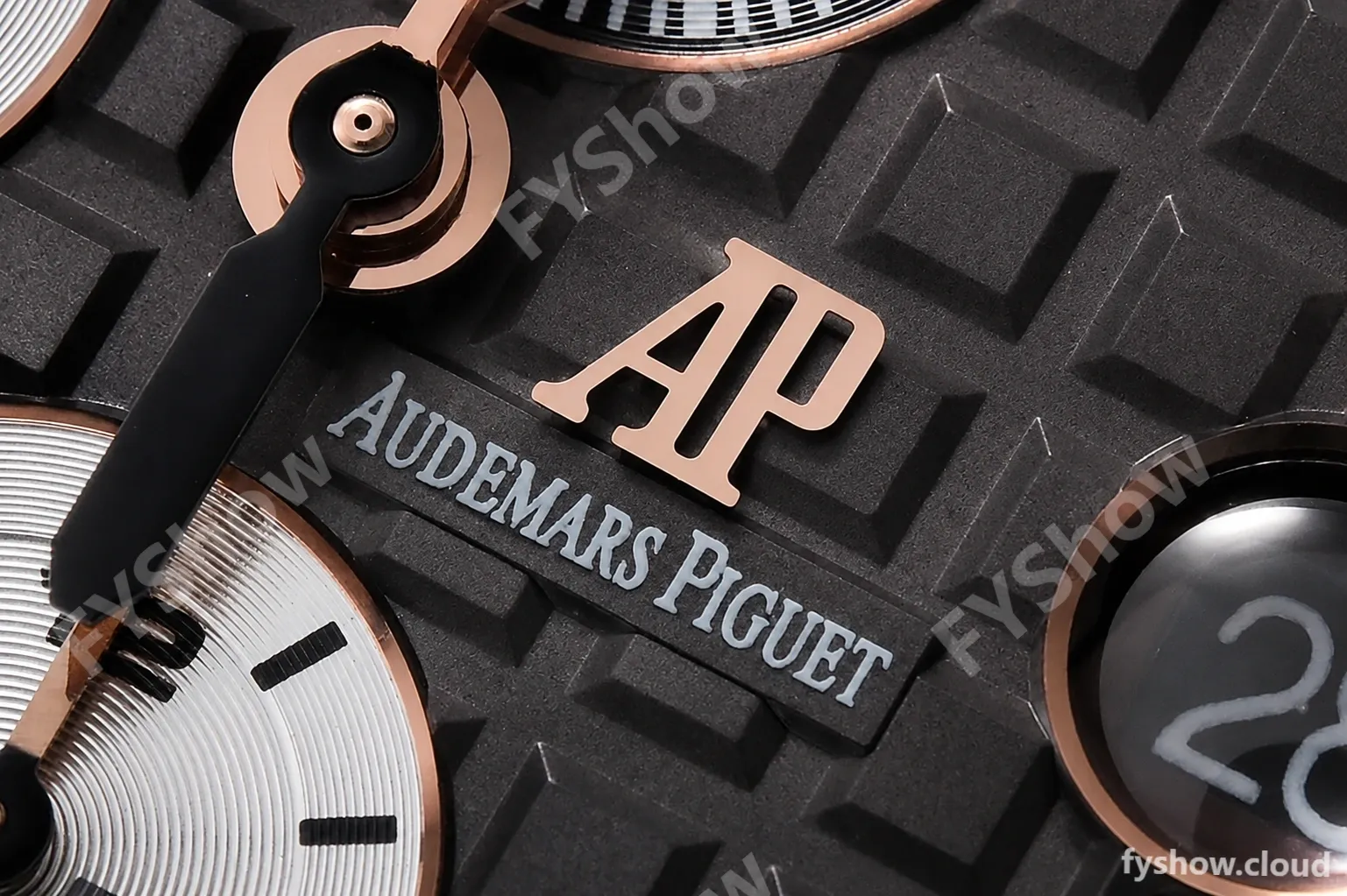 Audemars Piguet - AP ROO Chronograph RG CER/RU G-Blue/Num APF A3126 Mod - Image 8