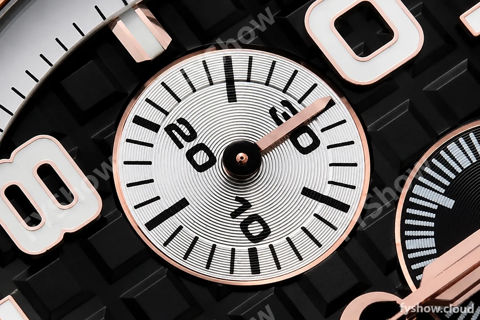 Audemars Piguet - AP ROO Chronograph RG CER/RU G-Blue/Num APF A3126 Mod - Image 9