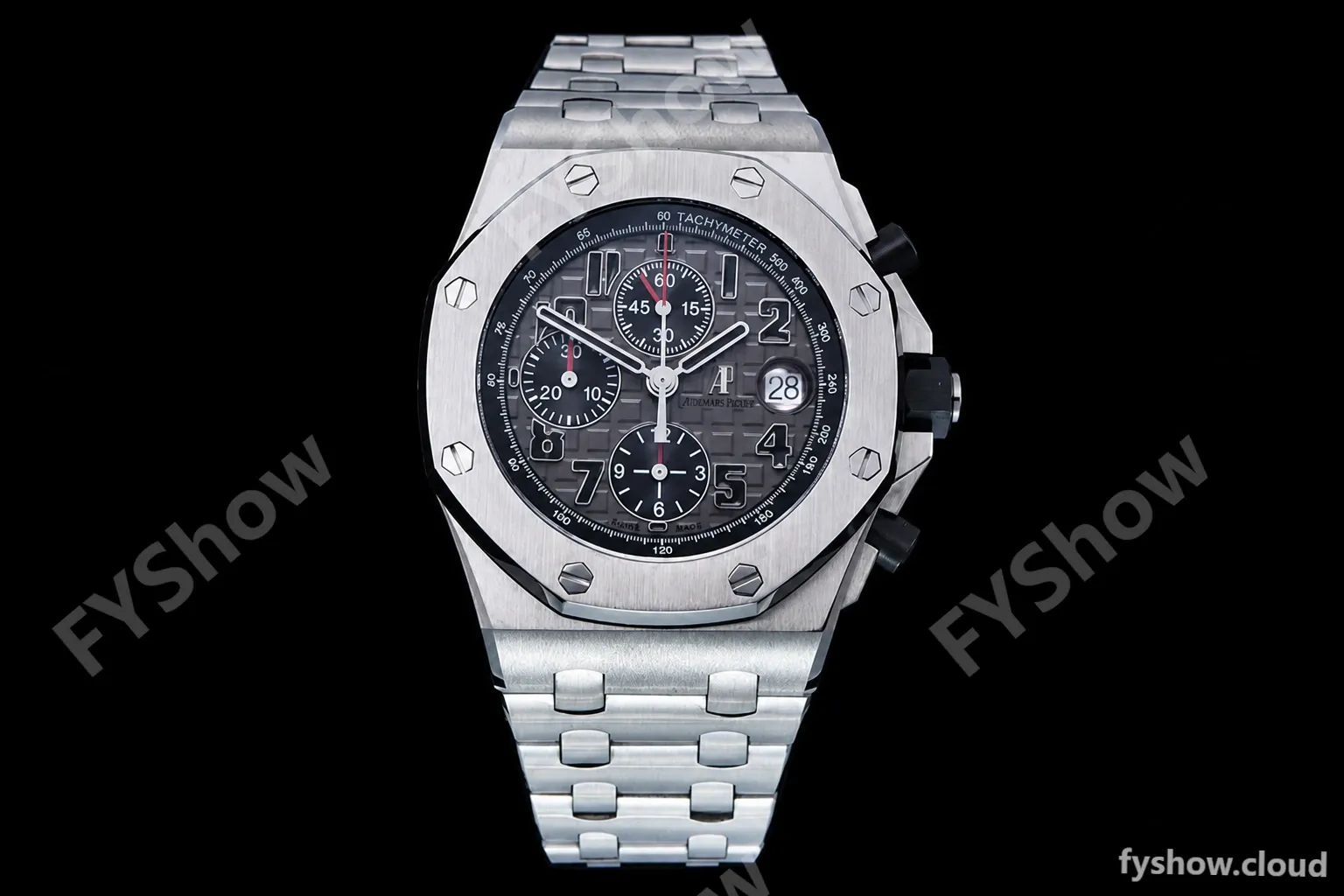 Audemars Piguet - AP ROO Chronograph SS/SS Grey/Num APF 7750 Mod