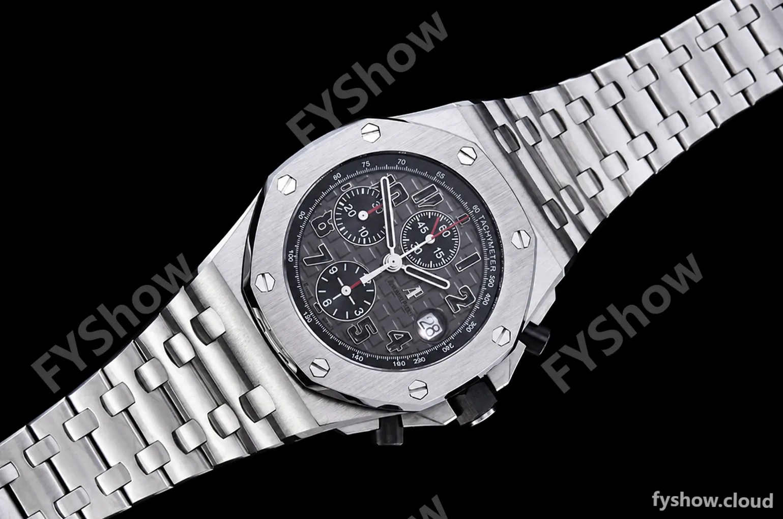Audemars Piguet - AP ROO Chronograph SS/SS Grey/Num APF 7750 Mod - Image 4