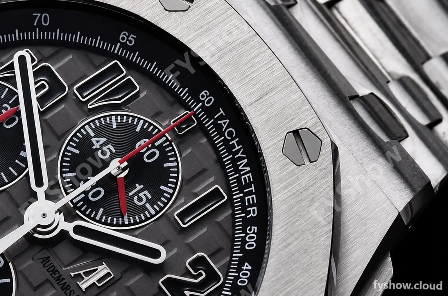 Audemars Piguet - AP ROO Chronograph SS/SS Grey/Num APF 7750 Mod - Image 8