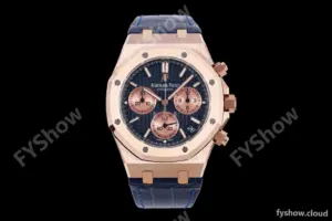 Audemars Piguet - Royal Oak Chrono 26239OR Gain Weight 41mm RG/LE SWF Blue Dial DDF DD4401