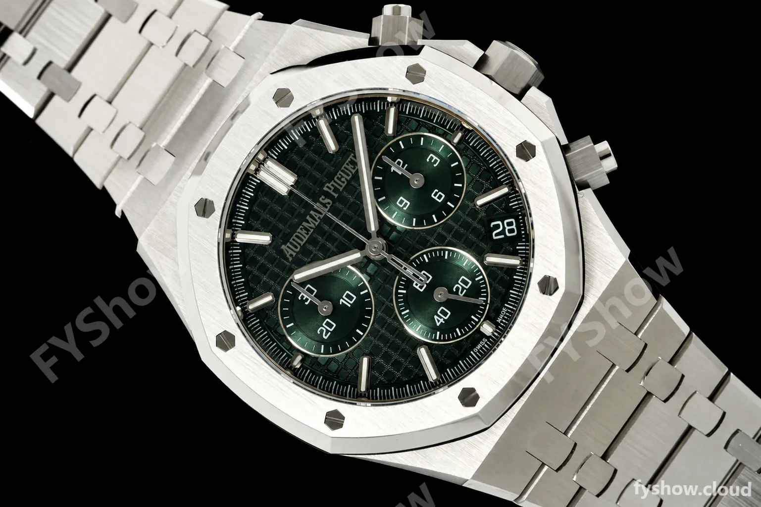 Audemars Piguet - Royal Oak 26240ST 50th Anniversary 41mm SS/SS Green SWF Dial DDF DD4401 - Image 26