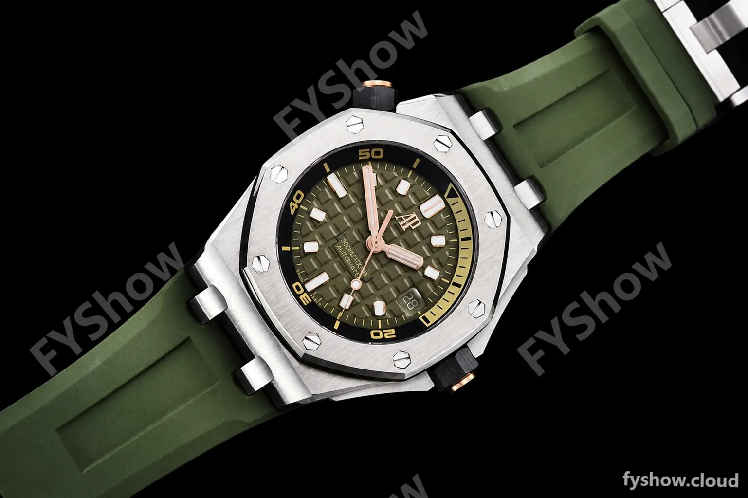 Audemars Piguet - Royal Oak Offshore Diver 15720 SS/RU Green ZF A4308 - Image 3