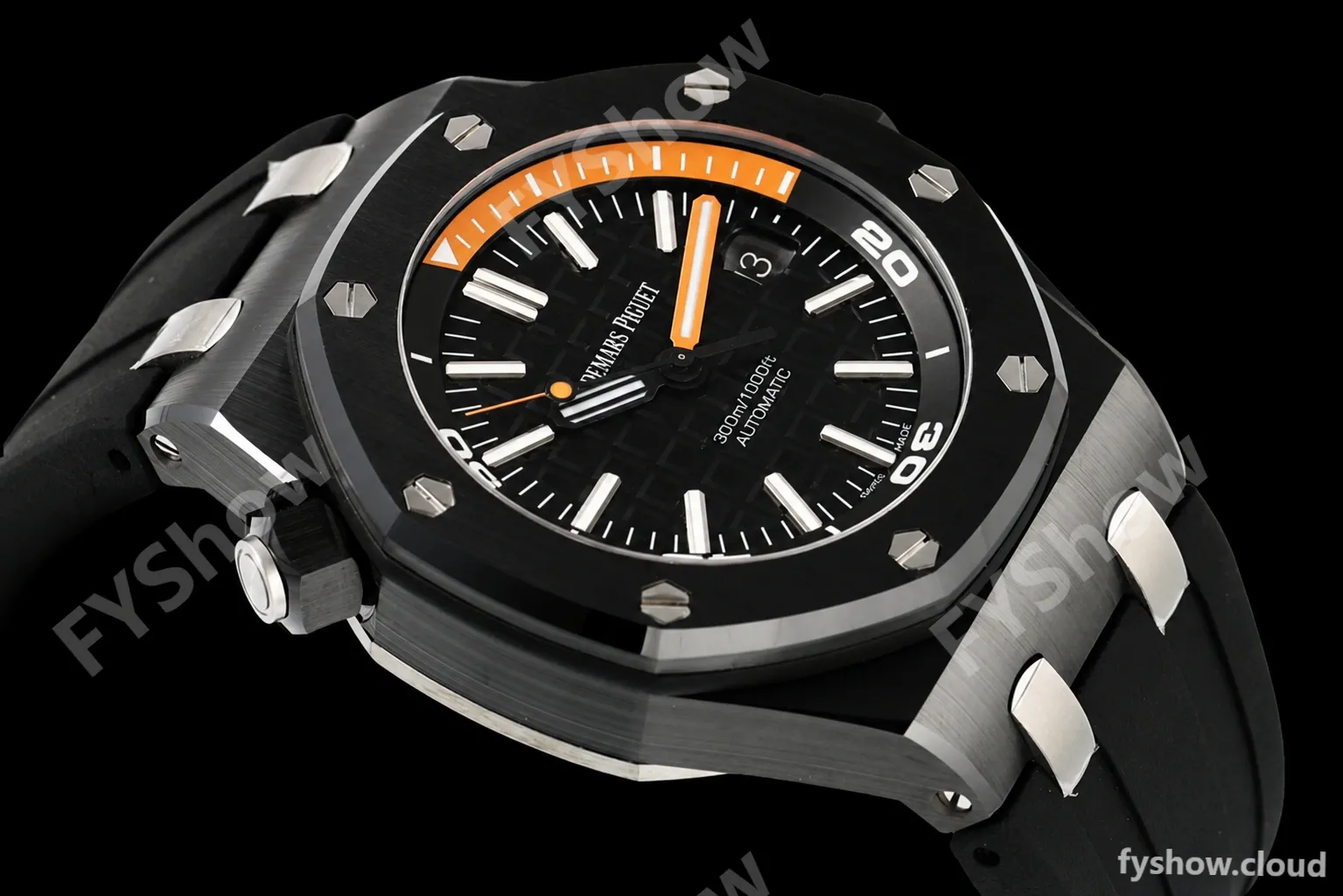 Audemars Piguet - Royal Oak Diver 15707CE Black CER/RU Black ZF A3120 - Image 3