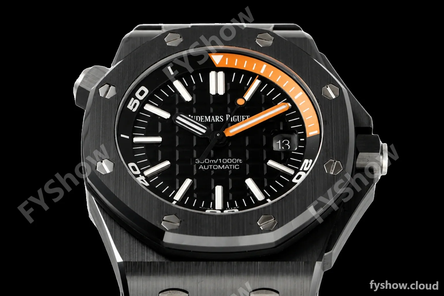 Audemars Piguet - Royal Oak Diver 15707CE Black CER/RU Black ZF A3120 - Image 6